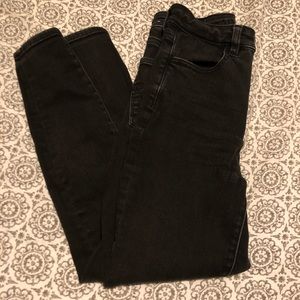 American Eagle black highest rise jeggings size 4 x-short
